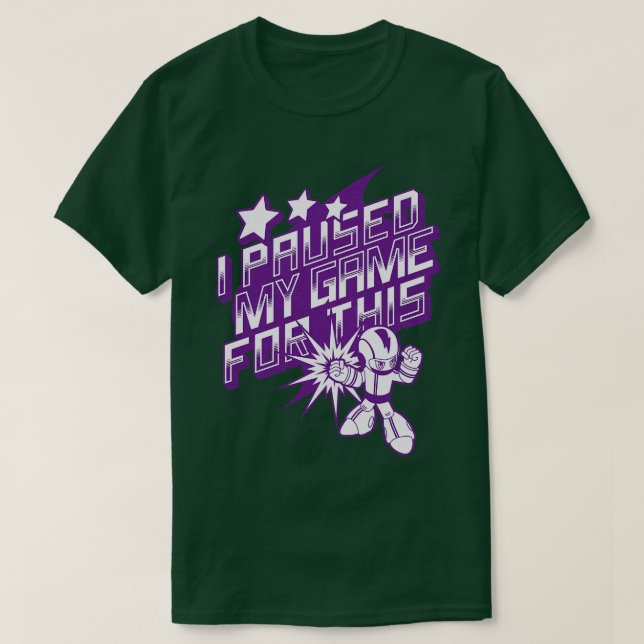 Jag pausade mitt spel för det här videospelet t shirt (Design framsida)
