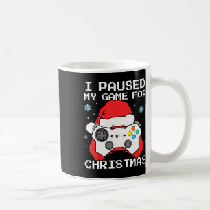 Jag Pausade Mitt Spel För Jul Retro Gamer Spelande Kaffemugg