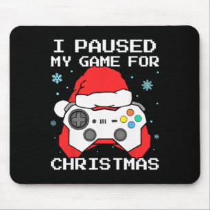 Jag pausade mitt spel för julspel musmatta