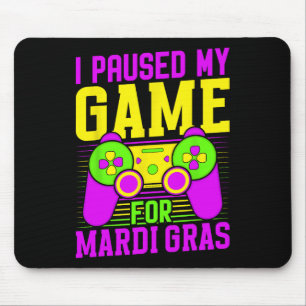 Jag Pausade Mitt Spel För Mardi Gras Videospelskar Musmatta