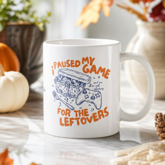 Jag Pausade Mitt Spel för Resterna Anpassat Namn  Kaffemugg