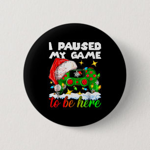 Jag Pausade Mitt Spel Jul Nötknäppare Docka Roligt Knapp