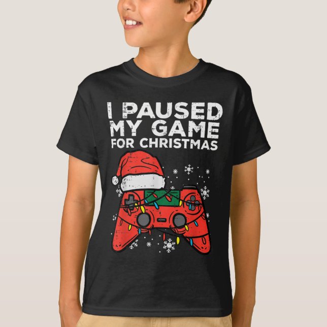 Jag pausade mitt spel till julspelen t shirt (Framsida)