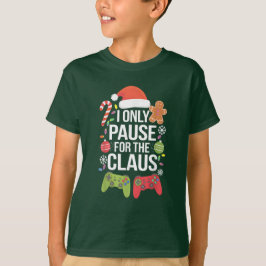 Jag pausar bara Claus Funny-videospelet Pajama T Shirt