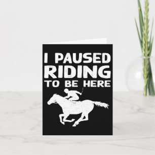 Jag pausar för att vara här på den berömda Horse R Kort