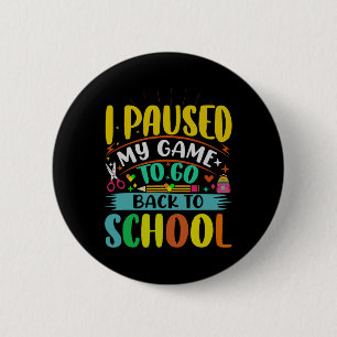 Jag pausar mitt spel till Back to school Student F Knapp