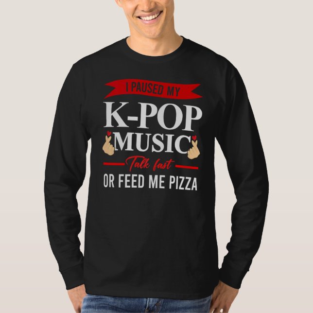 Jag Pausede My K Pop Music Bubble Tea T Shirt (Framsida)