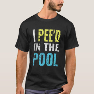 Jag Pee d i Bassäng lustiga sommarsemester T Shirt