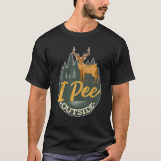 Jag Pee Exside Badge, Hunter Funny Hjort Hunting H T Shirt
