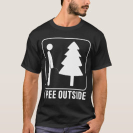 Jag Pee Exside Funny Camping T Shirt