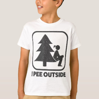 Jag Pee Exside Girl Sign Funny Camping Hiking Outd T Shirt