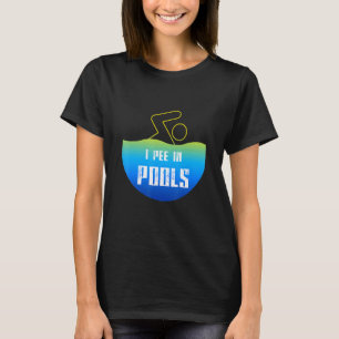Jag Pee i Bassäng Simma Swimming Swimmer Summer Jo T Shirt