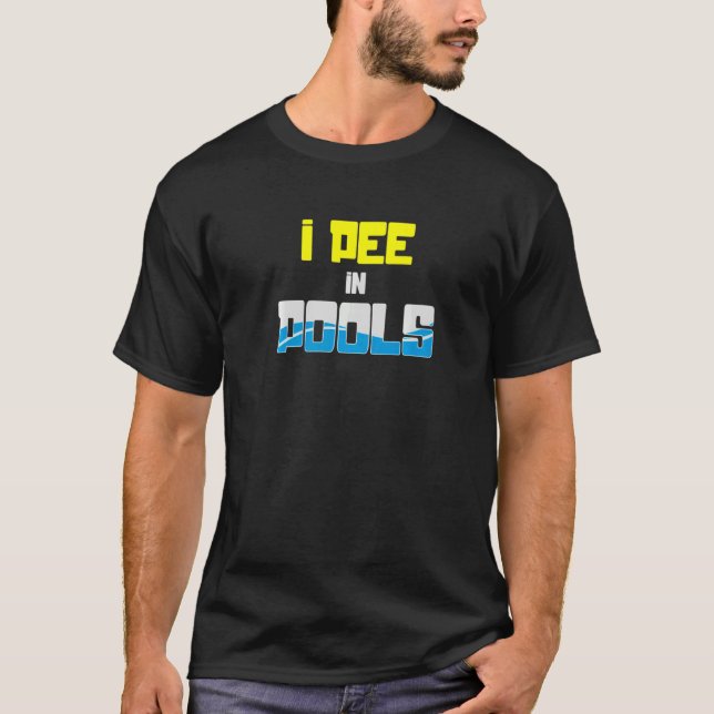 Jag Pee i Bassäng T Shirt (Framsida)