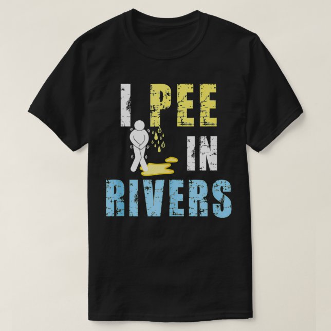 Jag Pee in Rivers underbara sommarkampanj T Shirt (Design framsida)