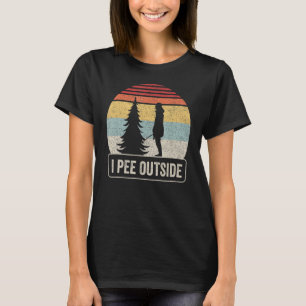 Jag Pee utanför Vintagen Retro I Kärlek Peeing uta T Shirt