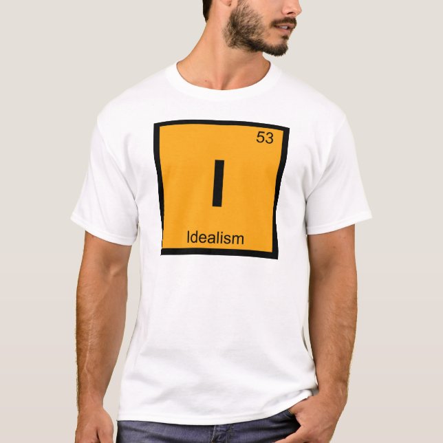 Jag - Periodiskt bord för Idealismfilosofikemi T-shirt (Framsida)