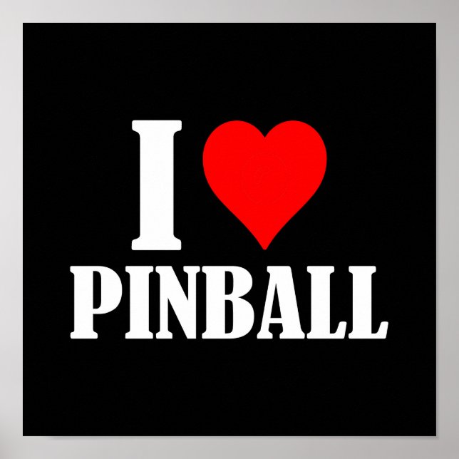 Jag ❤️ Pinball, jag Poster Kärlek Pinball nr 10 (Framsidan)