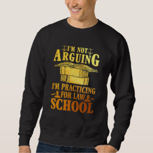 Jag pläderar inte för Law School Lawy Lång Ärmad Tröja