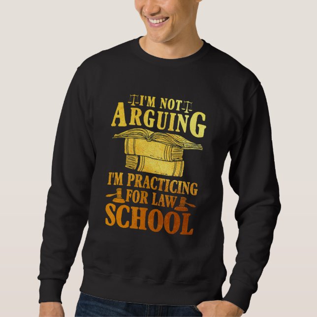 Jag pläderar inte för Law School Lawy Lång Ärmad Tröja (Framsida)