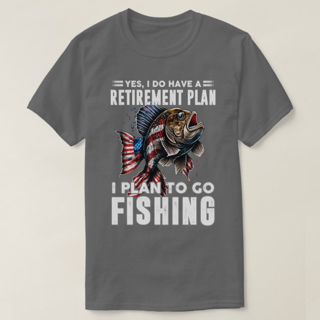 Jag planerar att fiska t shirt (Design framsida)