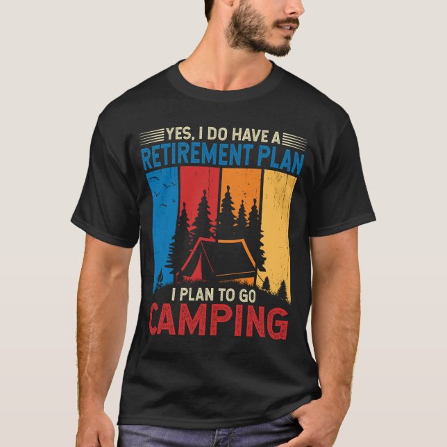 Jag planerar att gå till campinglägercampare-campi t shirt (Framsida)