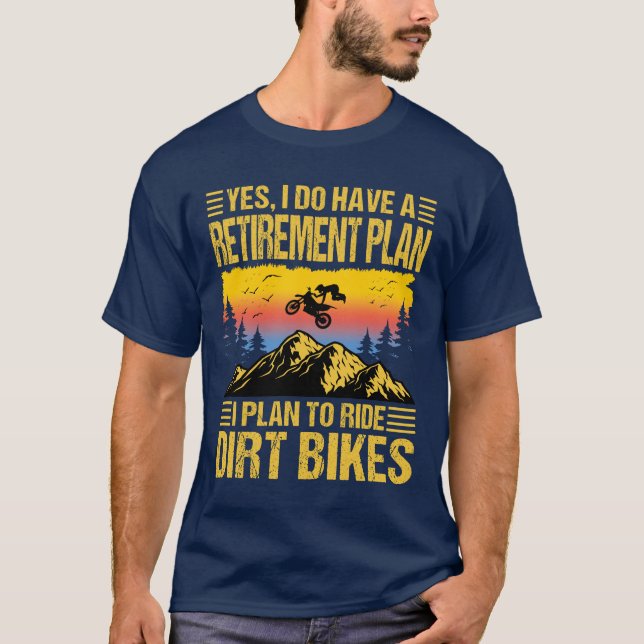 Jag planerar att rida Dirt Bikes Motocross Rider T Shirt (Framsida)