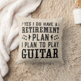 Jag planerar att spela Guitar Pension-planen... Kudde