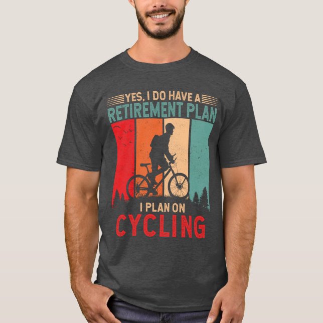 Jag planerar cykliska cykologer Bicyclist Bicyklin T Shirt (Framsida)