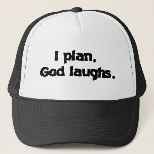 Jag planerar gud Laughny Recovery Andlig-citatet Keps