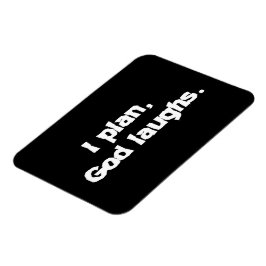 Jag planerar gud Laughny Recovery Andlig-citatet Magnet