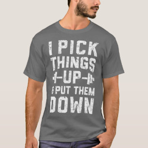 Jag Plocka och lägger ner Fitness Gym Manar T Shirt