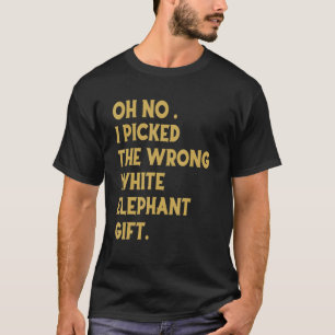 Jag plockade fel vit elefant_1 t shirt