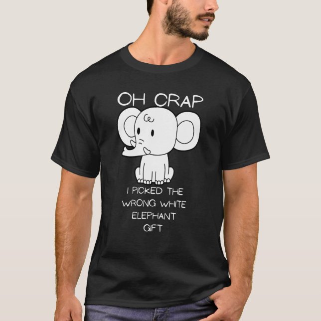 Jag plockade fel vit elefant t shirt (Framsida)