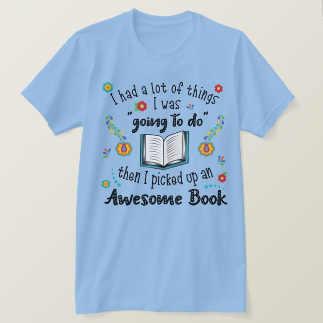 Jag plockade upp en Fantastisk Bok T Shirt (Design framsida)