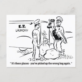 Jag plockade upp en felaktig bag, Tvätt-joke, Vint Vykort