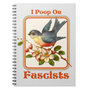 Jag pockar på fascister anteckningsbok
