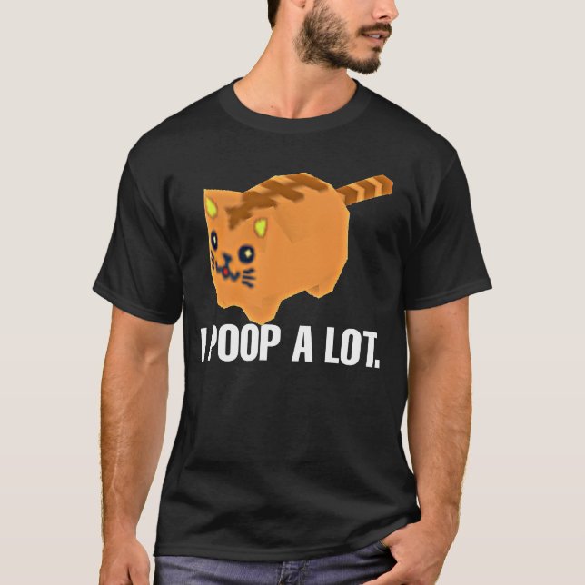 Jag poOP en massa kattmembran T Shirt (Framsida)