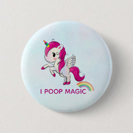 Jag Poop Magic Funny Unicorn Say Knapp