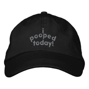 Jag poopade i dag broderad keps