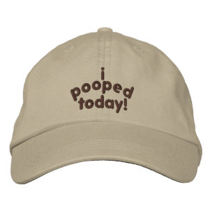 Jag poopade i dag broderad keps