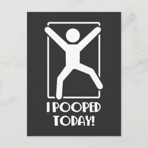 Jag poopade i dag - Fart Jokes Farting Boykompis Vykort