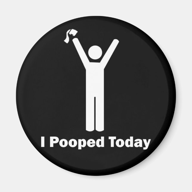Jag poopade i dag magnet (Framsidan)