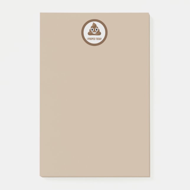 Jag poopade i dag med att le Emoticon Post it Note Post-it Block (Framsida)