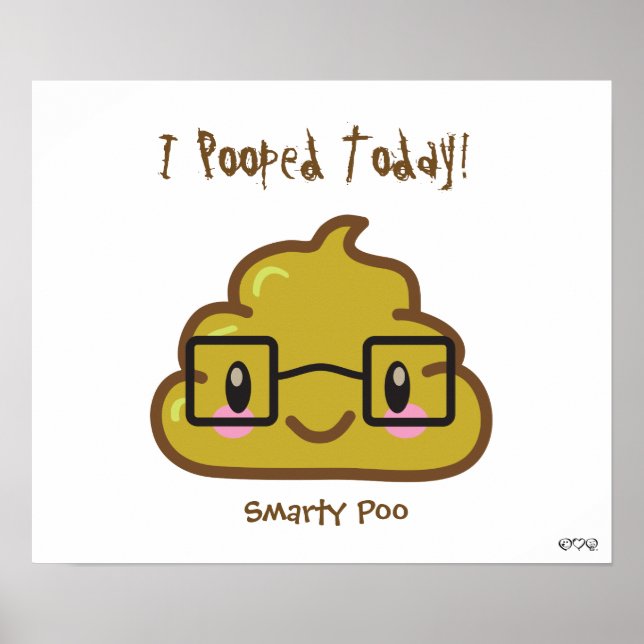Jag poopade i dag! - Smarty Poo Poster (Framsidan)