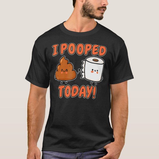 Jag poopade i dag Stinky Poo T Shirt (Framsida)