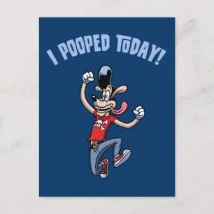 Jag poopade i dag! vykort