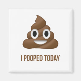 Jag poopade idag, underbart Emoticon Magnet