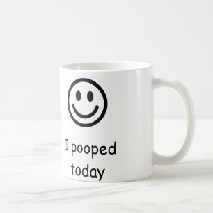 Jag pooped i dag kaffemugg