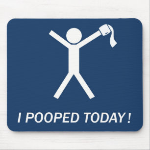 Jag pooped i dag! musmatta