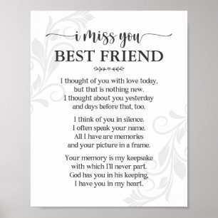 Jag Poster din bästa vän Dikt